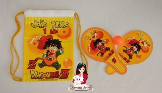 Mochila Ping Pong Personalizada Tema Dragon Ball Baby