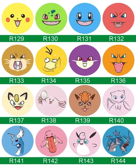 Bottons Pokemon - Button Boton