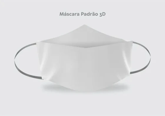 Mokunp Máscara 3D Coreldraw -yellow