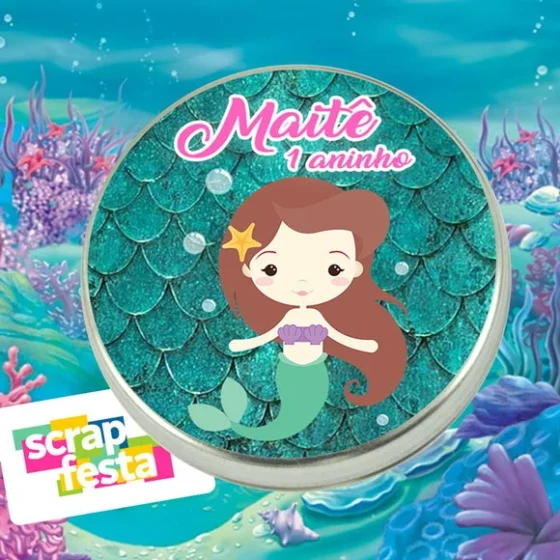 Latinhas Personalizadas Festa Sereia