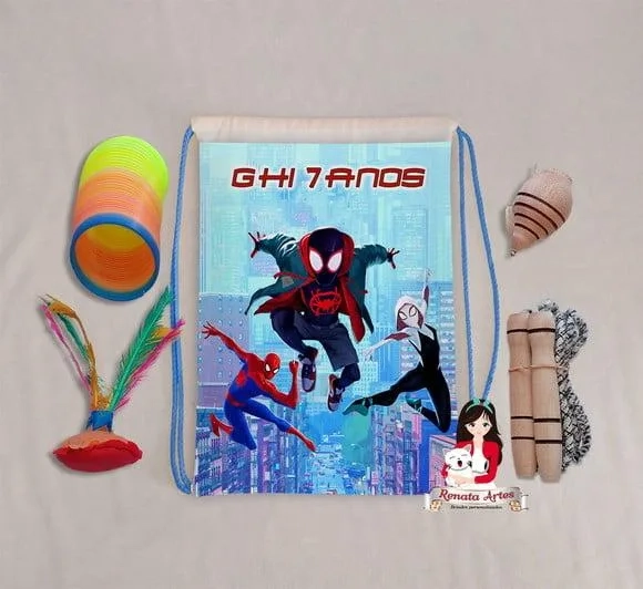 Mochila Boa Infância Tema Homem Aranha Aranhaverso