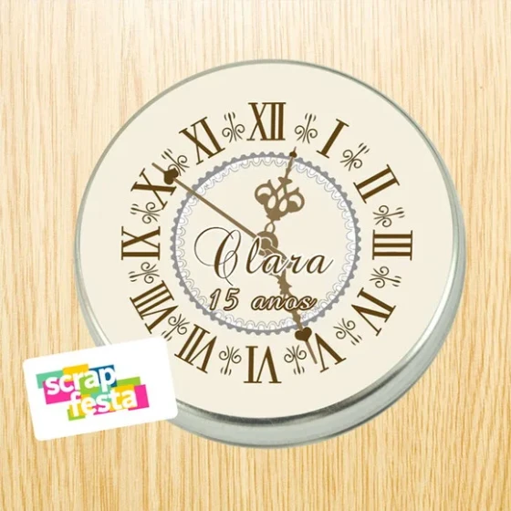 Latinhas Personalizadas Relógio