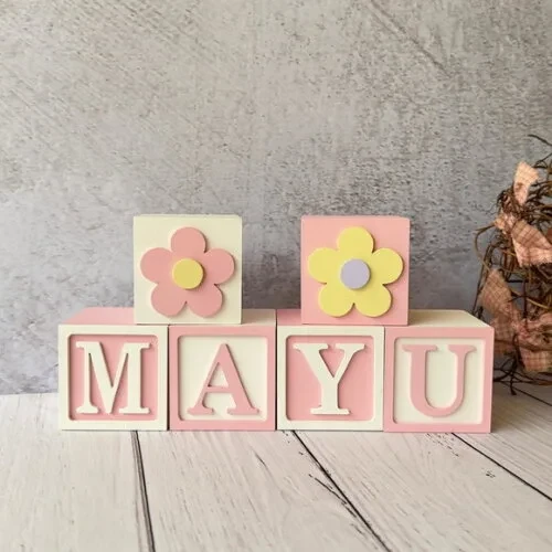 Tons Pastel Cubos 6x6cm Ts- Decoração Bebê