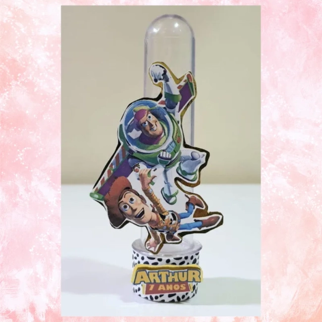 Tubete personalizado lembrancinha de festa Toy Story