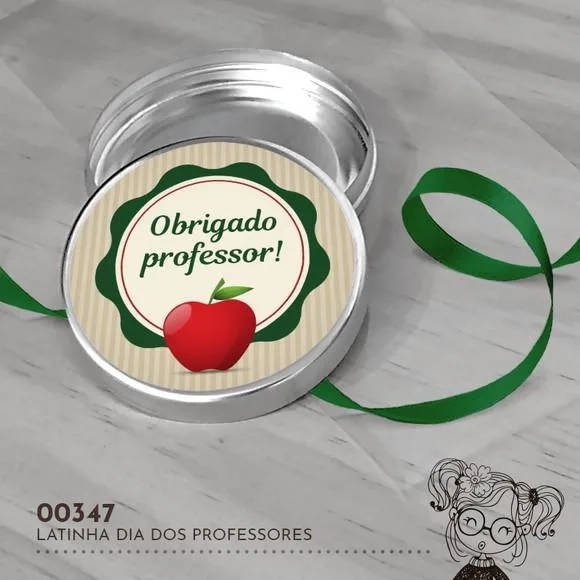 Latinha Adesivada Dia dos Professores - 00347