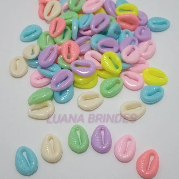 Pingente Buzio Plástico 18mm Pct 50 Unidades