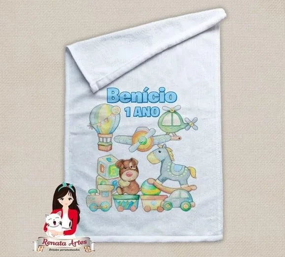Toalhinha Personalizada Brinquedos Vintage