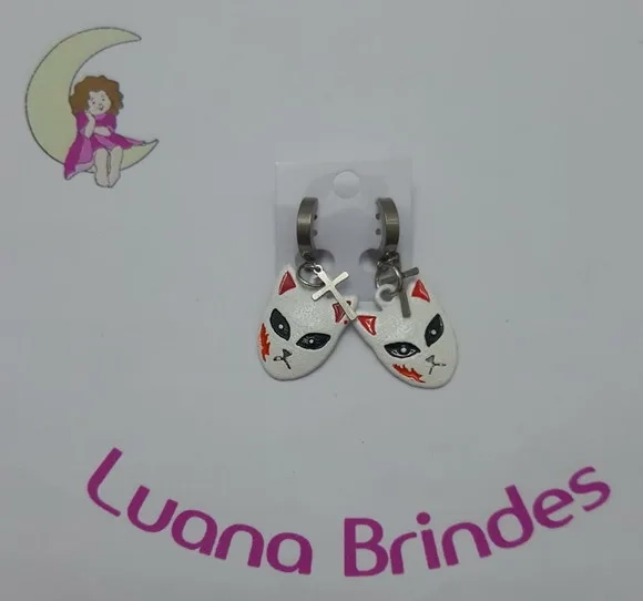 Brinco Desenho Animes 7 de Acrílico - 4,5cm - 1 par