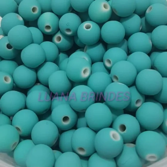 Bolinha Emborrachada Verde 8mm Pct 100 Unidades