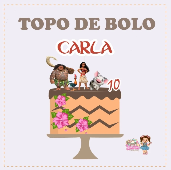 Kit Festa Só Um Bolinho MOANA - Decoração de Festa