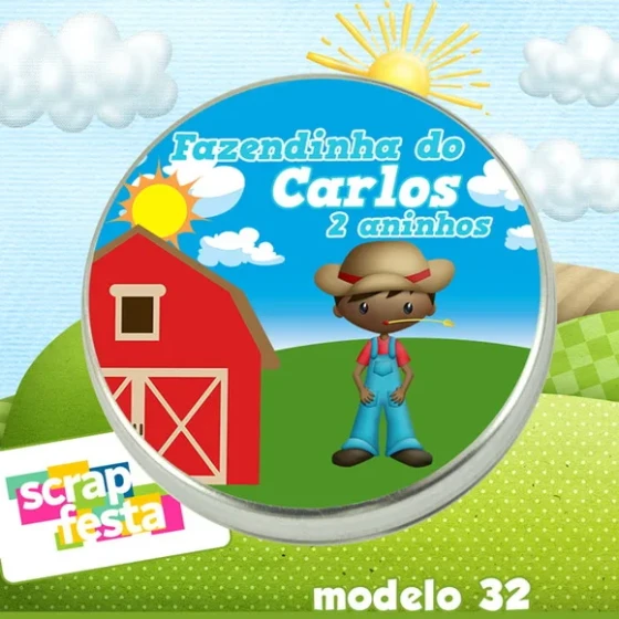 Latinhas Personalizadas Festa Fazendinha