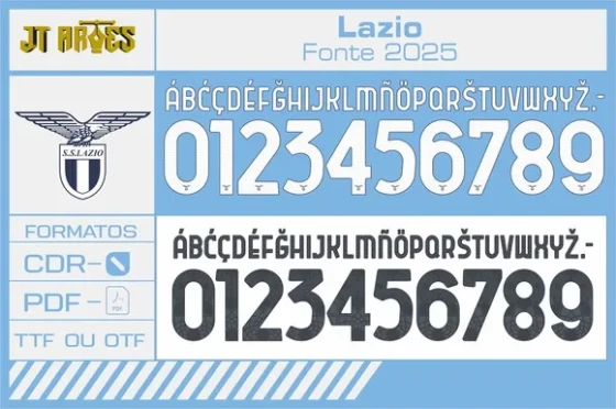 Fonte Lazio 2025 2026 R$12,00