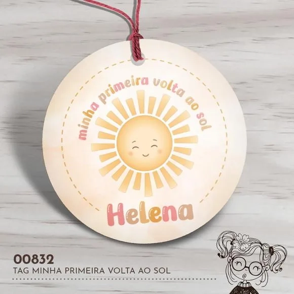 Tag Redonda Minha Primeira Volta ao Sol - 00832