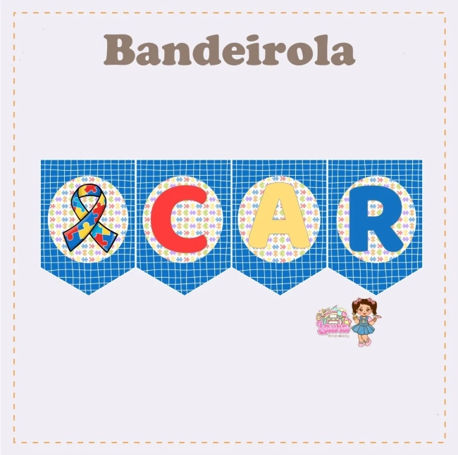 Kit Festa Só Um Bolinho AUTISMO - Decoração de Festa