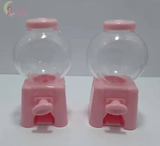 Baleiro Candy Machine Rosa - 10cm - pct c/2 unid