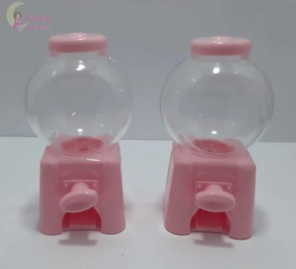 Baleiro Candy Machine Rosa - 10cm - pct c/2 unid