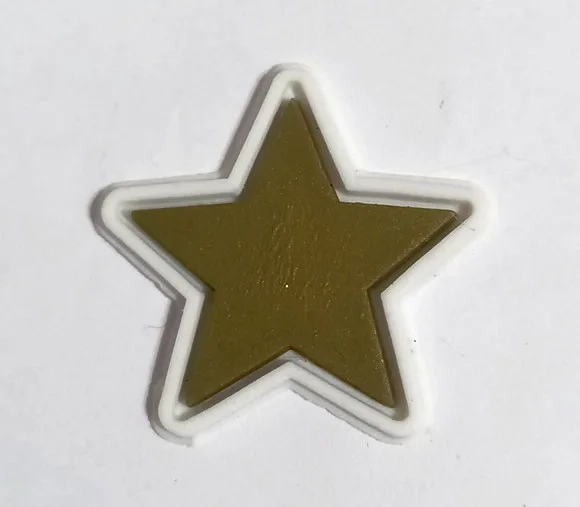 Aplique Estrela Emborrachado 2,5cm - 7 Unidades