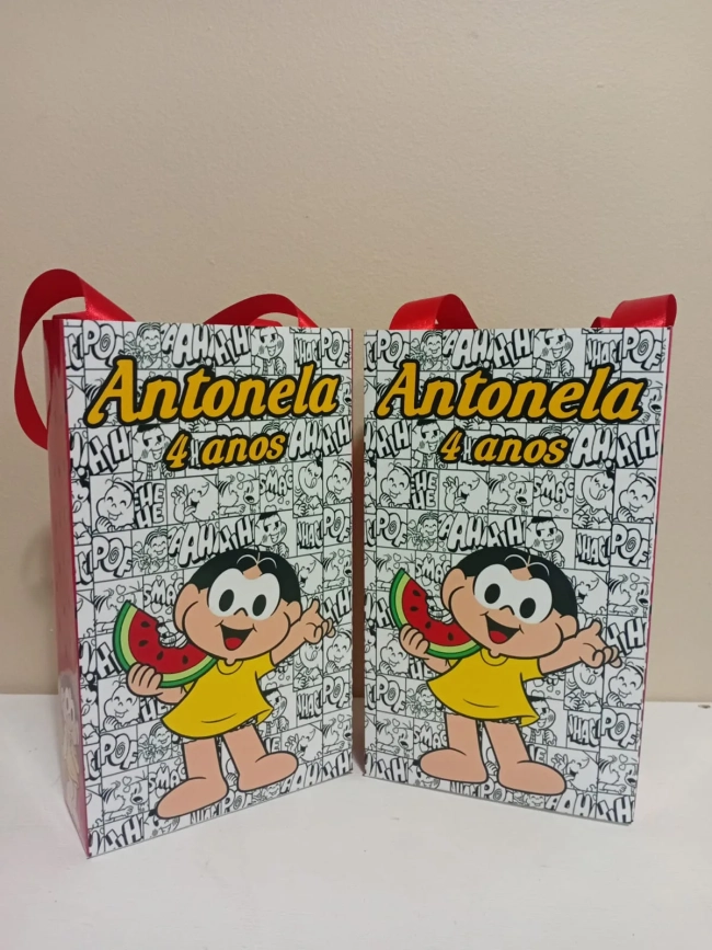Sacolinhas Personalizadas Magali para Lembrancinhas