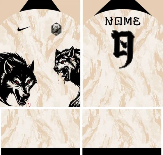Arte Vetor Camisa Interclasse Lobos Mod-93