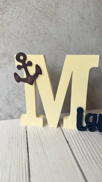 Letras 18mm - Decoração Bebê Marinheiro