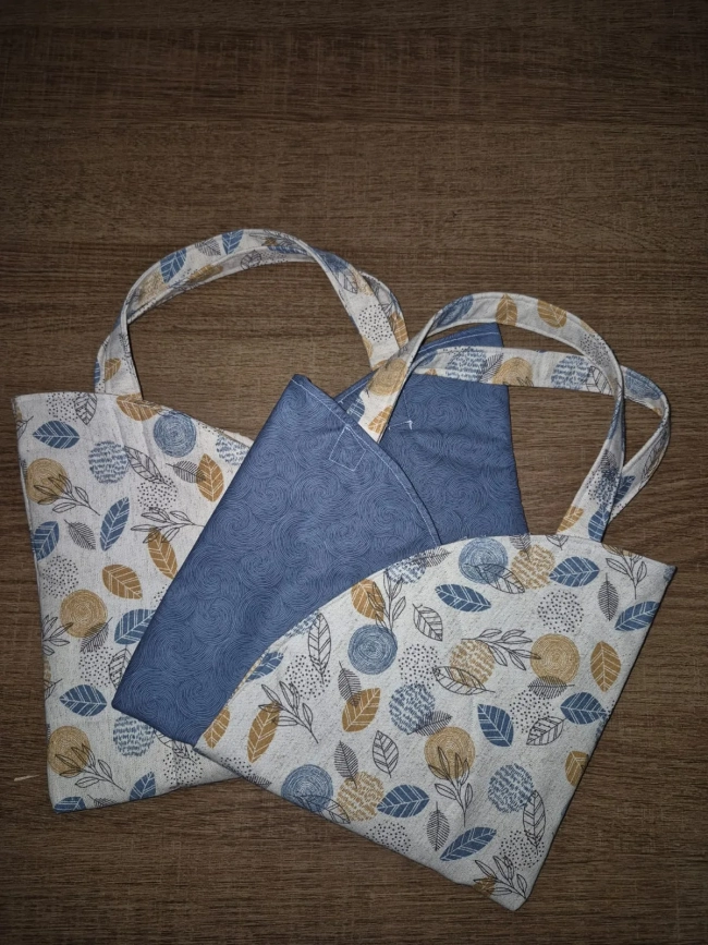 Bolsa De Mão Estilo Japonês Origami Em Algodão