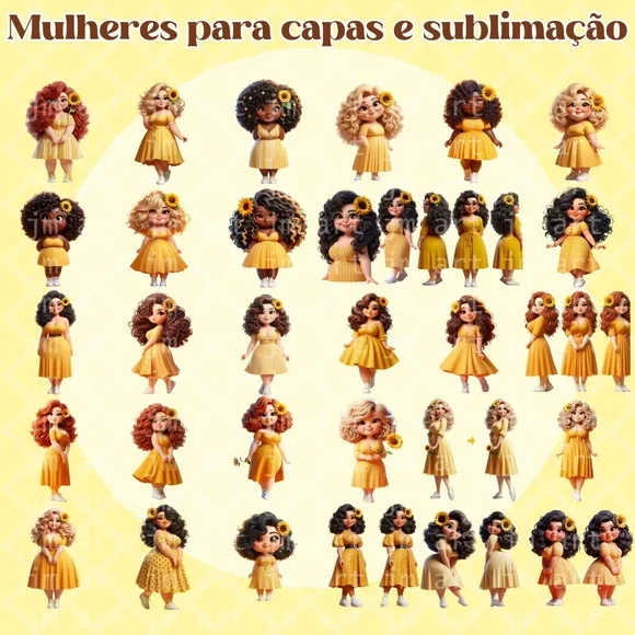 Combo Mulheres Setembro Amarelo - Girassol