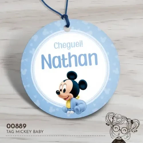 Tag Redonda Mickey Baby - 00889