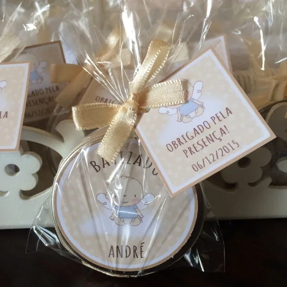 Lembrancinha p/ Batizado - Vela Aromática