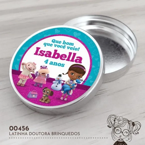 Latinha Adesivada Doutora Brinquedos - 00456