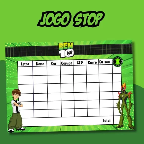 Jogo do Stop ( Conhecido Como Adedanha)