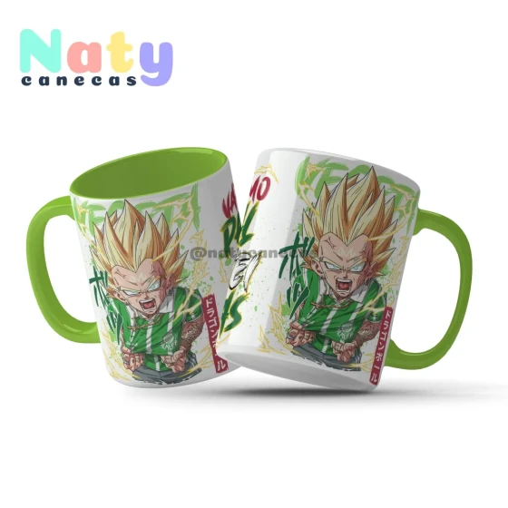 Caneca Personalizada Vegeta Torcedor Alça Color