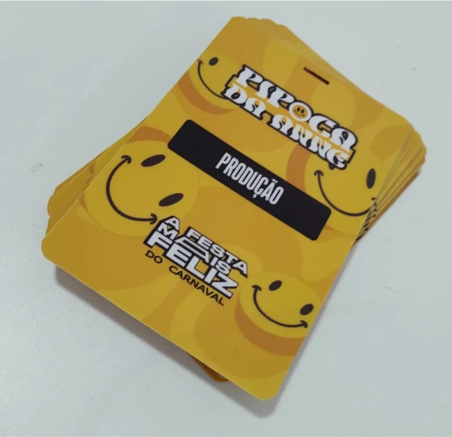 Credencial Personalizada 9x13 para Eventos Festas Shows