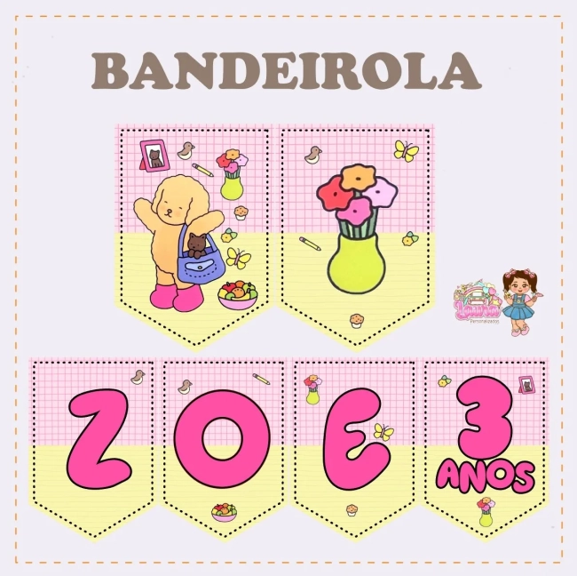 Kit Festa Só Um Bolinho BOBIE GODS - Decoração de Festa