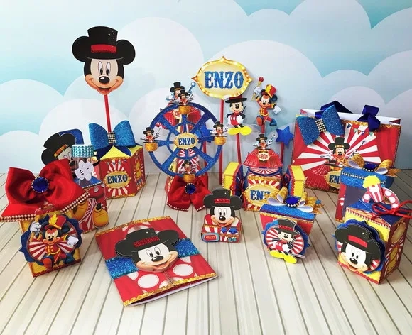 Kit 60 Lembrancinhas Circo Mickey
