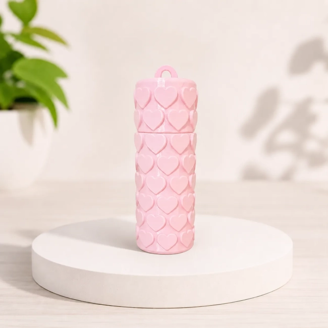 Chaveiro Porta Protetor Labial Coração