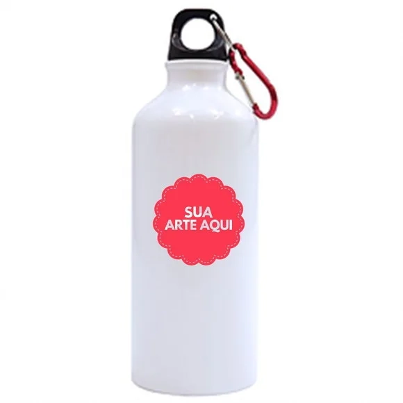 Squeeze Alumínio Personalizado com Mosquetão