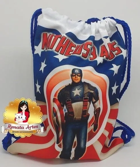 Mochila de Tecido Capitão América
