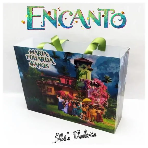 Sacolinha Grande Encanto - 20cm x 15cm x 5,5cm