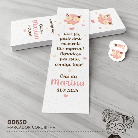 Marcador de Livro Corujinha - 00830