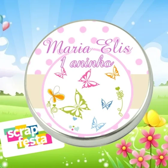 Latinhas Personalizadas Jardim Encantado