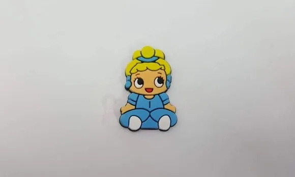 Aplique da Cinderela Baby Emborrachado de 3cm