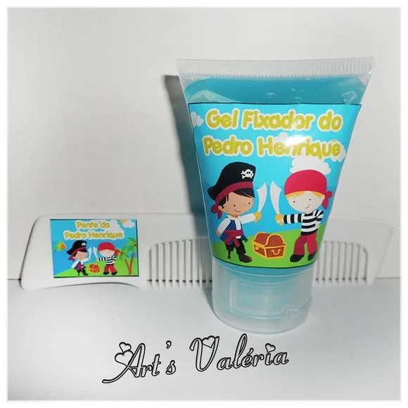 Kit Gel Fixador com Pente Personalizado