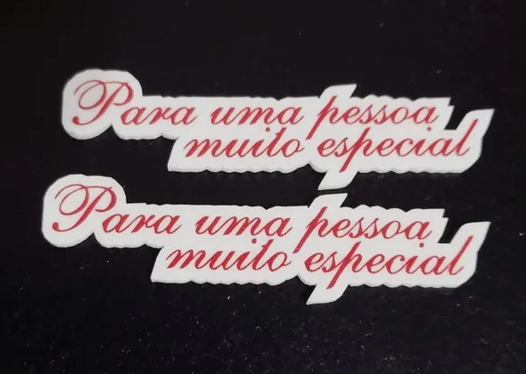 Plaquinha para Uma Pessoa Especial 3 Peças