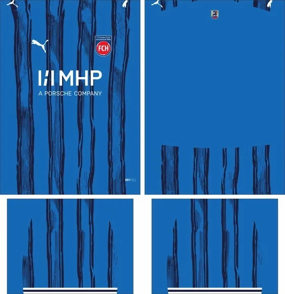 Arte Vetor Camisa 1. Fc Heidenheim Visita 2025-2026