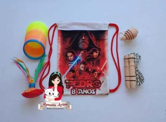 Mochila Boa Infância Tema Star Wars 8