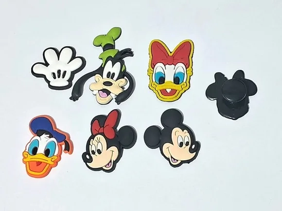 Pins para Crocs Turma do Mickey Variados - 6 Unidades