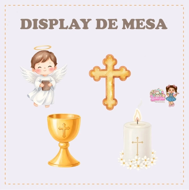 Kit Festa Só Um Bolinho BATIZADO - Decoração de Festa