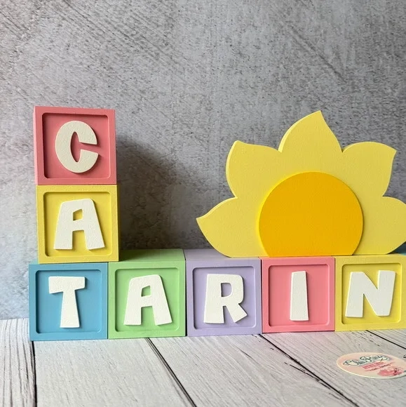 Cubos 6x6cm- Decoração Bebê