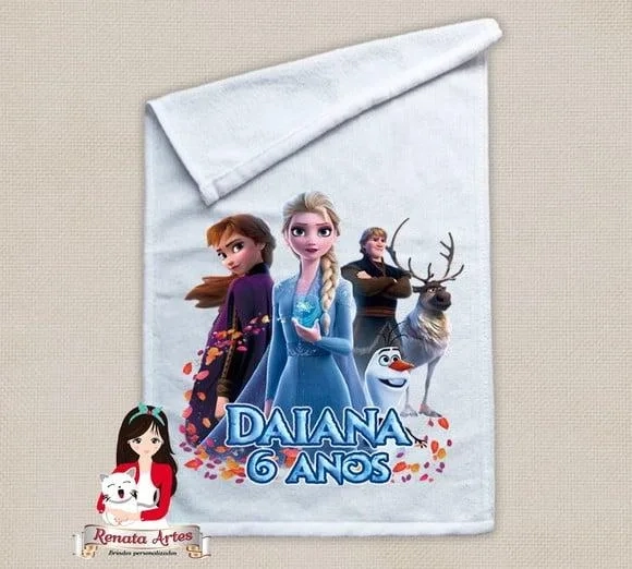Toalhinha Personalizada Frozen