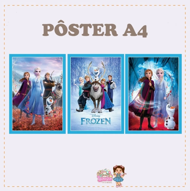 Kit Festa Só Um Bolinho FROZEN - Decoração de Festa